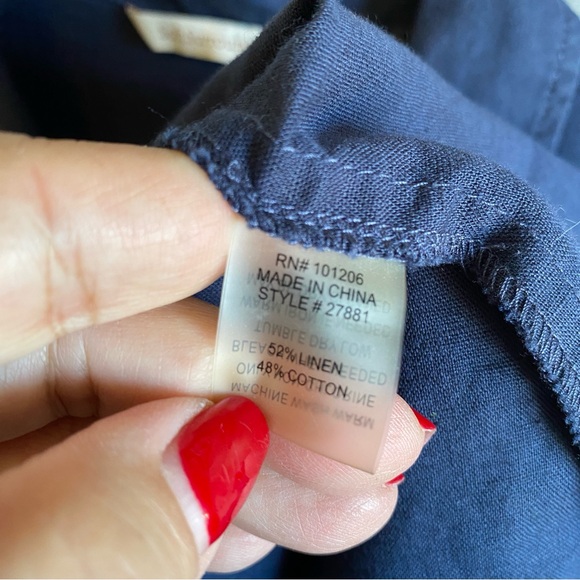 Soft Surroundings Linen Blend Tunic Top - Picture 10 of 10